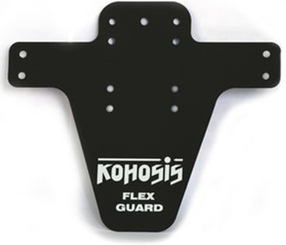 Kohosis Bike MTB Easy Installation Front and Rear Suspension Flex Mud Guard, Black, 2pcs