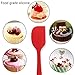 3-Piece Rubber Spatula Set with comfortable wide handle,Silicone Head is Heat Safe & Gentile on Nonstick Surfaces,For Baking or sauteing