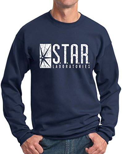 Star Laboratories Sweatshirt Distressed Navy XXXL
