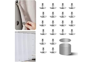 Curtain Magnets Closure,20 Pcs Magnetic Curtain Clips for Indoor Outdoor Curtains Prevent Light Leaking,Magnetic Shower Curta
