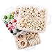 Baby Love Home Wood Nursing Jewelry Combination Package Crochet Wooden Beads Creative Wooden Teether DIY Teething Necklace Kit
