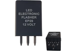 Dewhel LED Electronic Flasher EP29 12 Volt 4-Pin EP29N Relay Fix For LED Turn Signal Bulbs Hyper Flash Fix 1996-2005 Cadillac Chevrolet GMC Oldsmobile