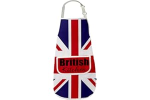 British Kitchen Apron Uk Flag Gift British Gifts Travel Souvenir Gift England Cooking Baking Bbq Chef Kitchen Apron