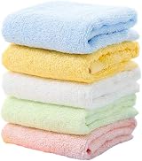 Fairy Baby 5 Pack Organic Bamboo Baby Washcloths 10x10 Anti-Bacterial Reusable view 2