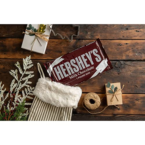 HERSHEY'S Milk Chocolate Candy, Gluten Free, 1 lb Gift Bar Pricepulse