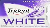 Trident White Cool Mint Sugar Free Whitening Gum - 9 Packs (144 Pieces Total)