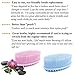Avilana Silicone Body Scrubber - Food Grade & Lab Tested, Gentle Exfoliating Shower Brush for All Skin Types, Hygienic Quick-Dry Loofah Alternative (Lavender, Long Handle-Silver)