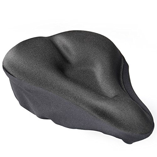 Black 1Pcs Bicycle Cushion Soft Pad Saddle Seat Cover Off Road For Bike Cycling