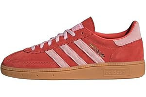 adidas Handball Spezial Womens Lifestyle Shoes (Alumina/Collegiate Green/Gum), Brired/Clpink/Gum1, 7