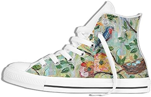 Mama Watching The Nest Unisex Hi-tops Casual Shoes Flat Slip New Comfortable