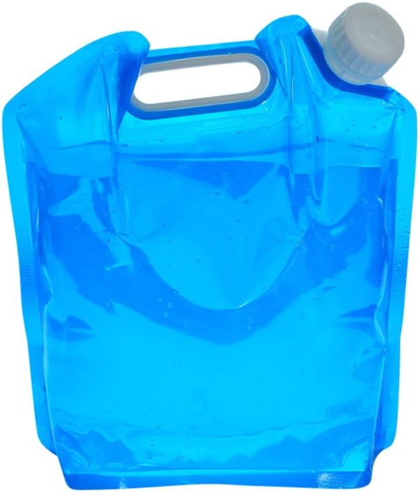 5 Litres Collapsible Water Container, Gutrader147(TM) Plastic Water Carrier, Outdoor Folding Water Bag for Sport Camping Riding Mountaineer [BPA Free]