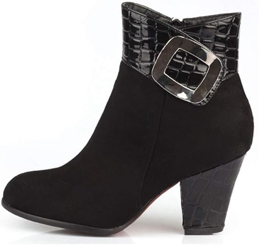 chunky block heel booties