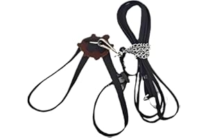 CYHAEN Tortoise Leash， Adjustable Control Rope Turtle Leash and Harness Pet Walking Rope for Small Medium and Large Turtle Pets Outdoor Walking Training Supplies，Black S