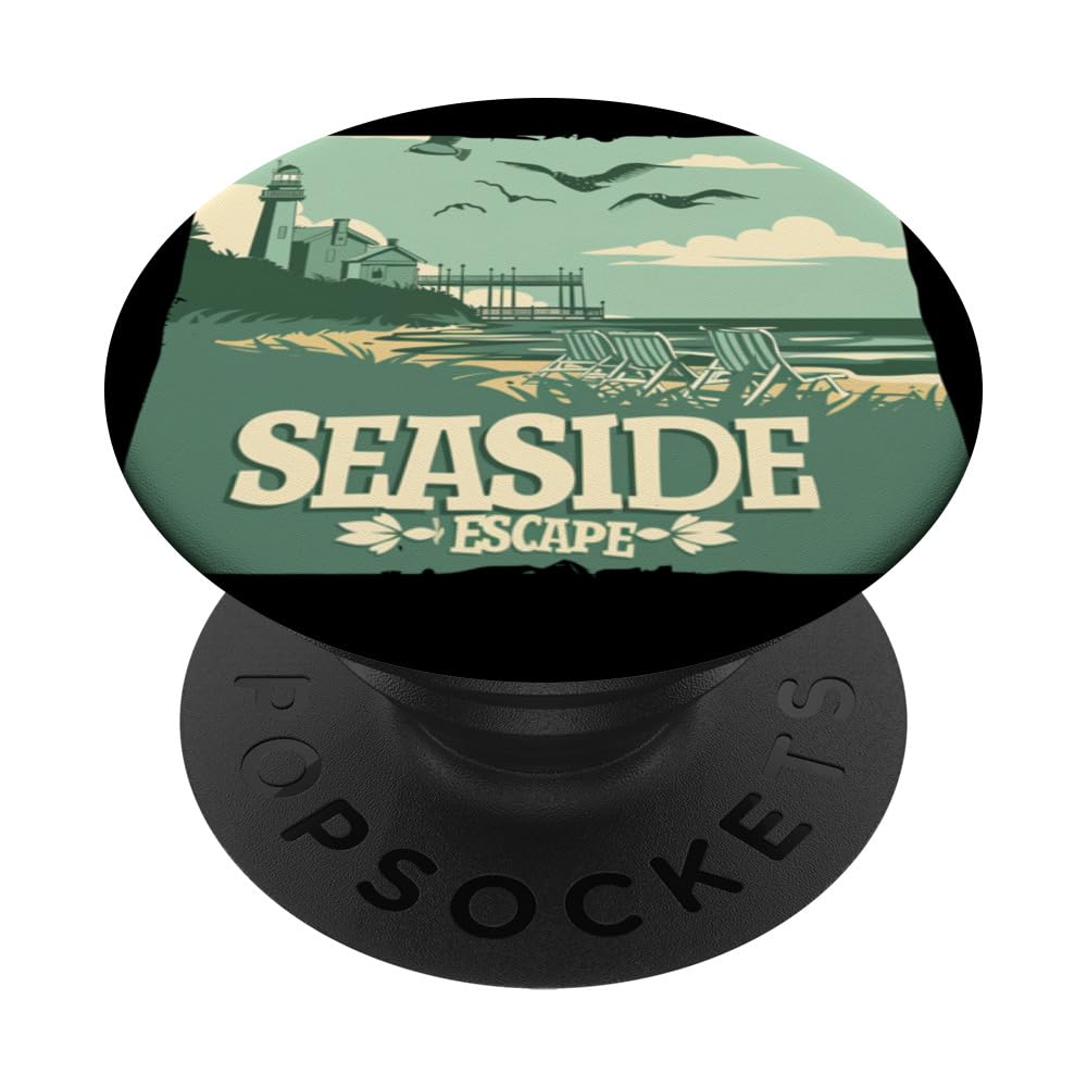 Awesome Seaside escape for Summer and Vacation Season PopSockets Swappable PopGrip