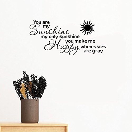 amvcy Wall Decal You Are My Sunshine Vinyl Stencils Scripture Wall ticker Bible Verse
