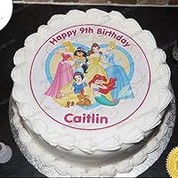 Edible Paper for Cake Topper with Name & Age Princess Birthday Party Decorations Kids Children Girl Decorating Designs Supnippers Clamp Pliers