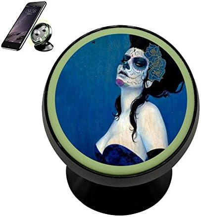 Sugar Lady Magnetic Phone Car Mount Holder Noctilucent Mobile Cradle Stand Universal 360 Rotating Car Dashboard Support Cell Phone Kit Gadget