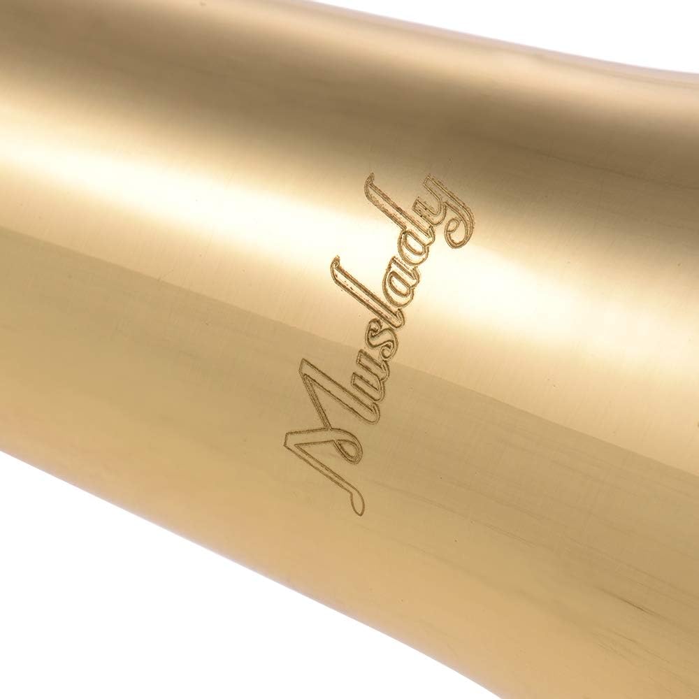 Muslady B Flat Bugle Call Trumpet Brass Cavalry Horn with Mouthpiece for School Band Cavalry Military Orchestra: Musical Instruments