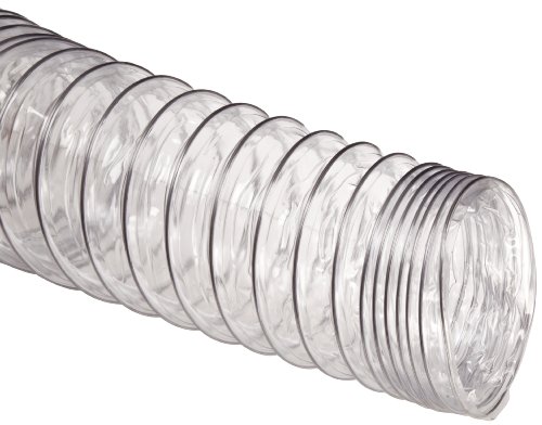 Flexadux ADC PVC Duct Hose, Clear, 10" ID, 0.015" Wall, 25' Length