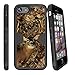 MINITURTLE Compatible with Apple iPhone 7 Plus Combat Shockguard, Hard Sleek Shell Silicone Bumper w/Stand and Holster Deer Hunting Camo