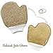 Bath Exfoliating Shower Gloves Health Set! 3 Scrubber Exfoliation Dry Spa Mitts Kit: Remove Dead Skin and Make Your Body Soft with Thick Bamboo Loofah, Medium Sisal & Thick Jute. Back, Neck & Face Use