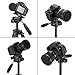 MACTREM M-PT55-Bk PT55 Travel Camera Tripod Lightweight Aluminum for DSLR SLR Canon Nikon Sony Olympus DV with Carry Bag -11 Lbs(5Kg) Load (Blue)
