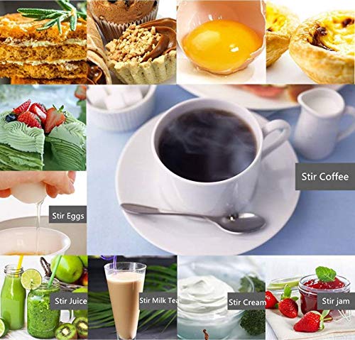 LYH Milk Frother High Powered Mini Foamer Handheld Foam Maker Whisk Drink Mixer for Bulletproof Coffee, Black