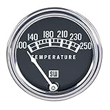 Stewart Warner 82210-72 Std Mech Water Temp Gauge-72 Inch Capillary