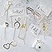 Ginger Ray White & Gold Foiled Photo Booth Props for Bachelorette Party 10 Pack, I Do Crew