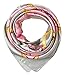 corciova Ladies Pretty Satin Neckerchief Square Scarf headband 35 x 35 inches Chains Belts Gray