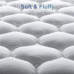 MATBEBY Bedding Quilted Fitted Twin Mattress Pad
