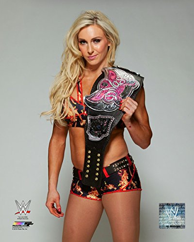 Charlotte WWE 2015 Divas Championship Belt Posed Studio Photo (Size: 20