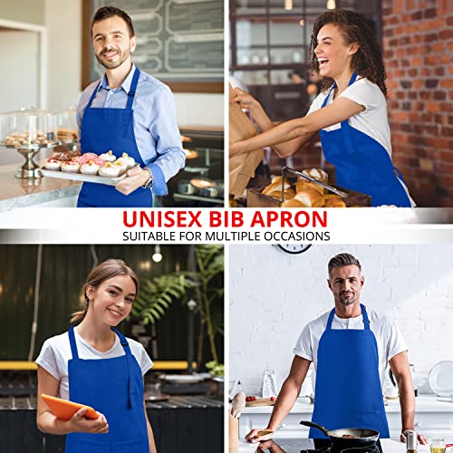 Utopia Kitchen Adjustable Bib Apron (10Pack) Water Oil Resistant Chef