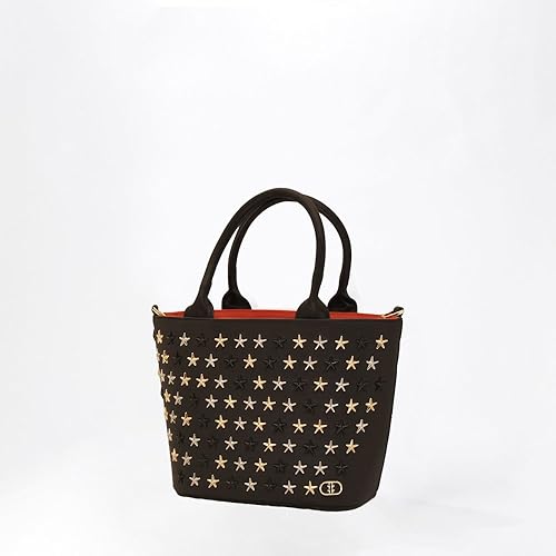 Amazon Diavel ディアベル ブラック レッド ミックススタースタッズ Mini Sサイズ スタッズレザートートバッグ スタッズ バッグ 小さめ レディース メンズ トートバッグ