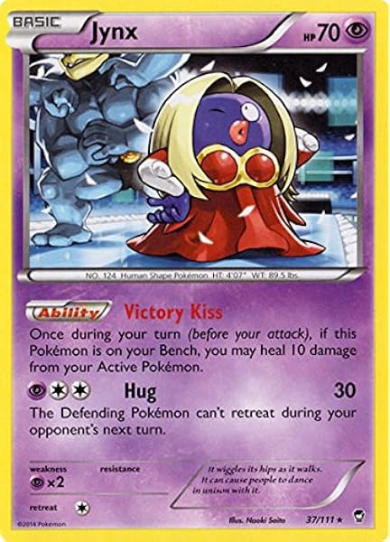 Amazon Com Pokemon Jynx 37 111 Xy Furious Fists Toys Games