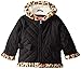 Wippette Little Girls' Quilted Puffer with Animal Faux Fur Trim