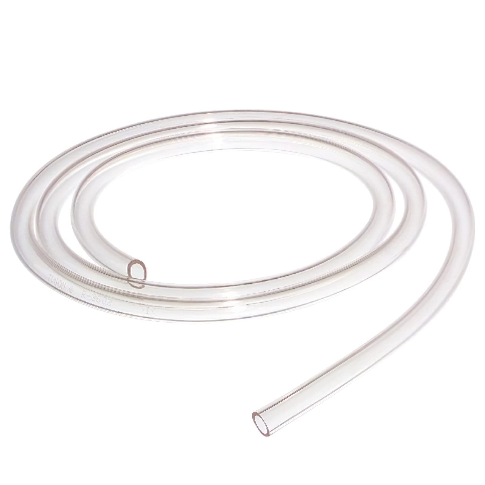 TEN-HIGH Transparent Teflon Tube 8mm ID x 12mm OD for 3D Printer, PTFE Teflon Tubing 2M(Length: 6.56ft)