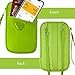 Travel Wallet Passport Holder, Travel Document Organizer Holder Bag for Family Waterproof(RFID Green)