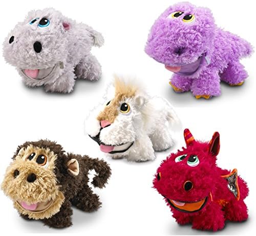 Stuffies Stuffed Animals 11" Soft Plush Toys With Magnets Secret pockets and Friendship Bracelets - Set Of 5
