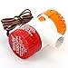 Amarine Made 1100gph 12v Boat Marine Plumbing Electric Bilge Pumps (1100gph 12v 3AMP 5AMP-Fuse 29MM ID Hose) White