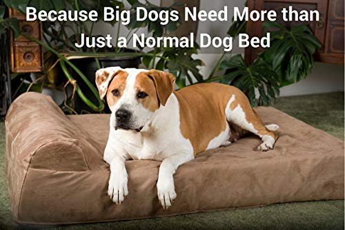 Big Barker 7" Orthopedic Dog Bed with Pillow-Top (Headrest Edition) (Certified Refurbished)