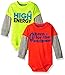 adidas Baby Boys' Single and 2 Pack Bodysuits, Yellow/Orange, 12 Months