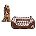 Animals Favorite New Rectangle Pet Bed with Dog Paw Print (22