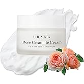 URANG Rose Ceramide Cream | Organic Natural Anti-Aging | Deep Ceramide Moisturizer | Natural Skin care For Oily, Dry, Sensitive, & Mature Skin | 1.69 oz