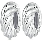 Charm Bracelet Spacer Beads Sterling Silver 2pcs Rubber Stopper Charm Spacer Beads for Pandora Charm Bracelet Beads (Prepare Spacer Beads)