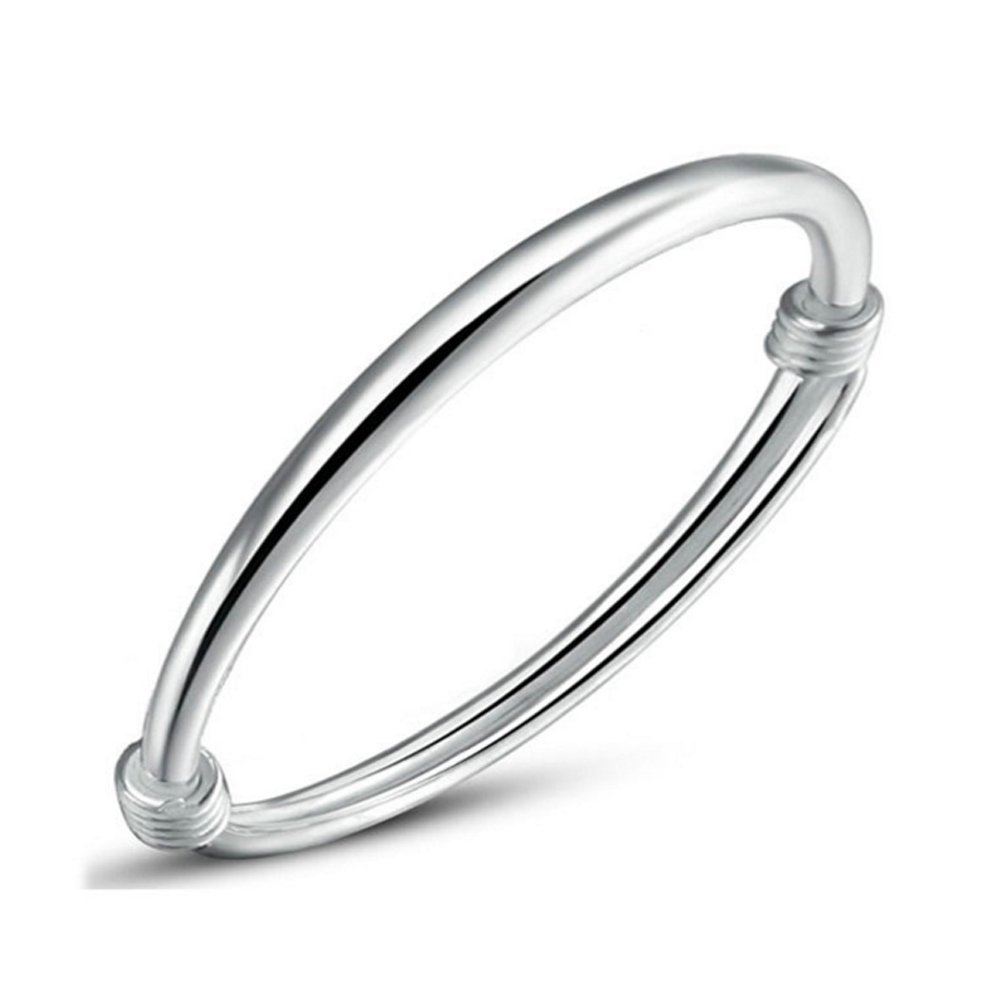 huiyin Jewelry® 999 plata de ley Simple brazalete pulsera huiyin Jewelry® 999 plata de ley Simple brazalete pulsera