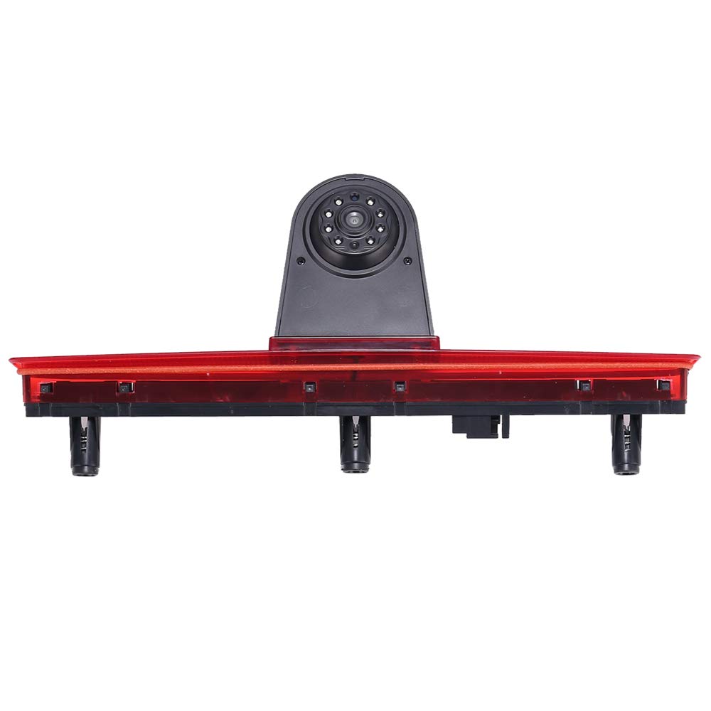 Transporter Van HD IR Night Vision Reverse Camera, Car Third Roof Top Mount Brake Light Backup Camera Rear View Camera for VW T5 Bus Transporter VAN Multivan Caravelle Bussiness Car 2003-2015 Bj