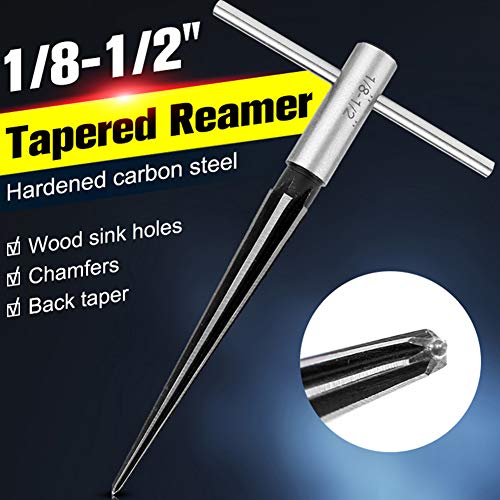 image for EDTara Handle Reamer,T-handle Taper Reamer Bridge Pin Hole Reamer Wood