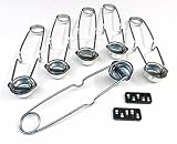SPARK LIGHTER WITH FLINTS IGNITOR SPARKER FOR TORCH - 6 STRIKERS & 10 FLINTS (E13)