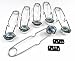 SPARK LIGHTER WITH FLINTS IGNITOR SPARKER FOR TORCH - 6 STRIKERS & 10 FLINTS (E13)